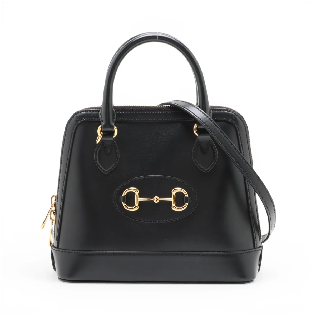 Gucci Horsebit 1955 Small Top Handle Bag in Black