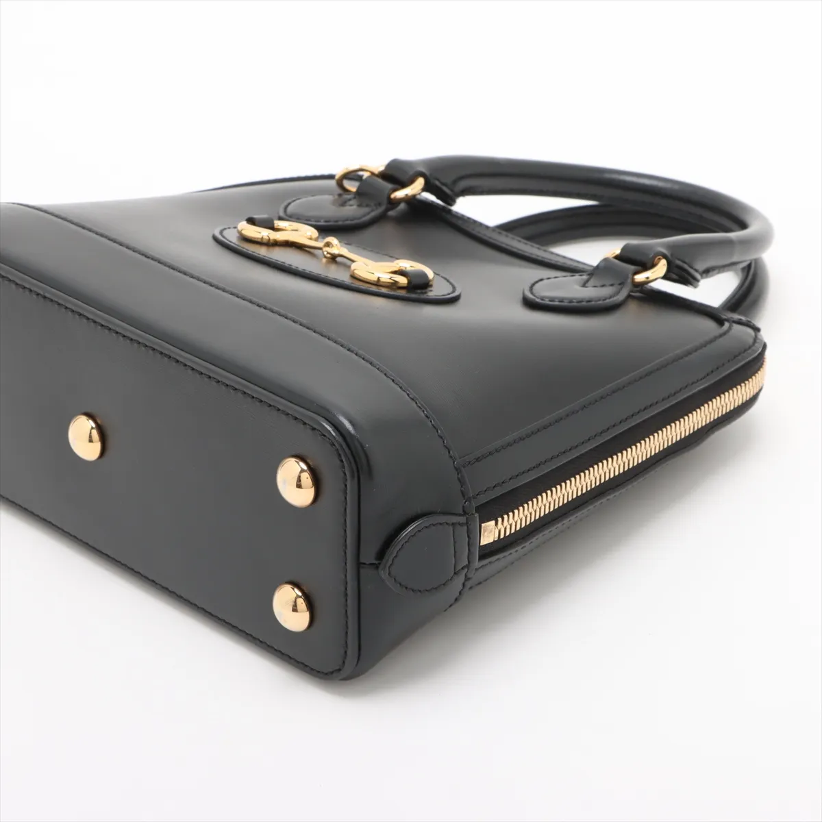 Horsebit 1955 Small Top Handle Bag in Black