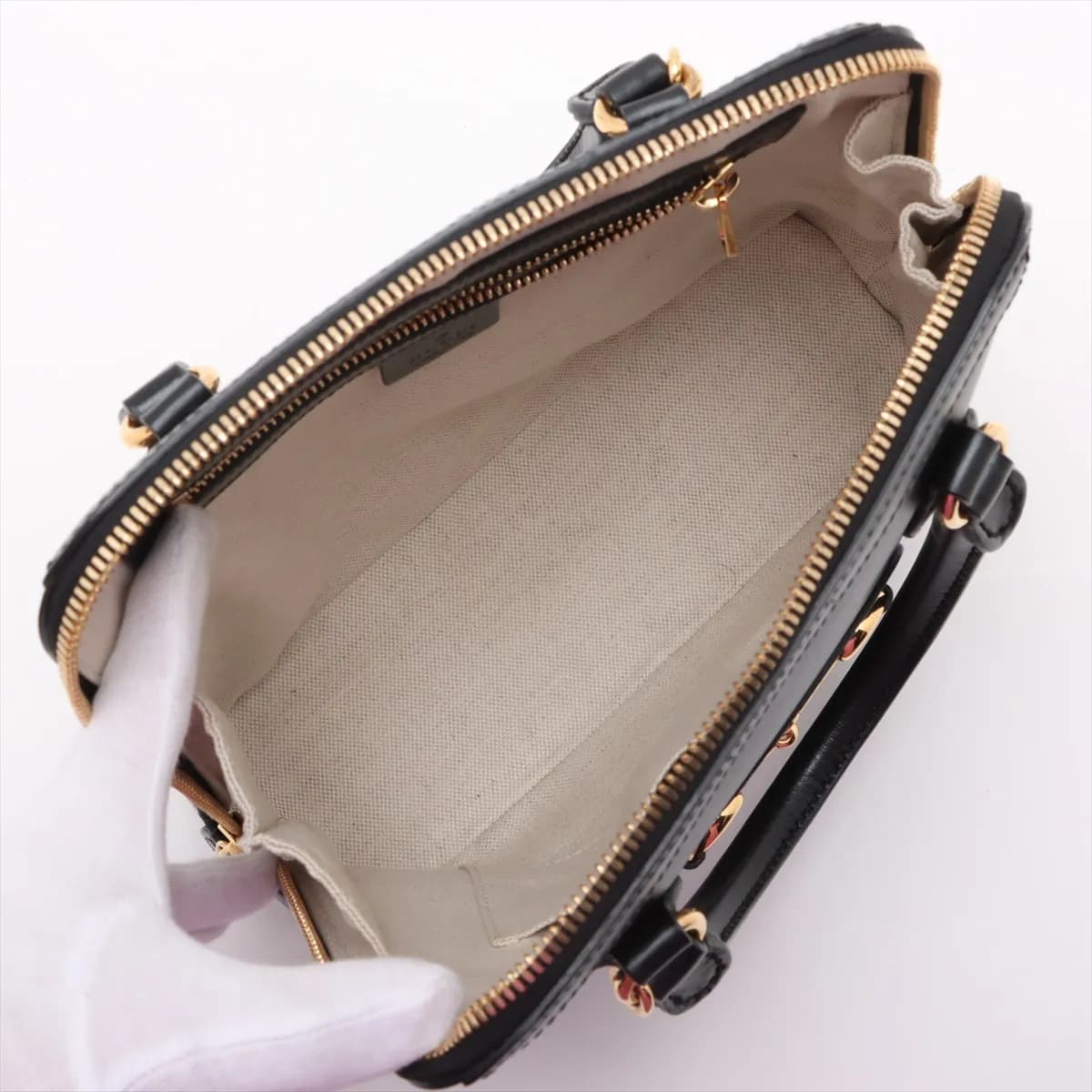 Horsebit 1955 Small Top Handle Bag in Black