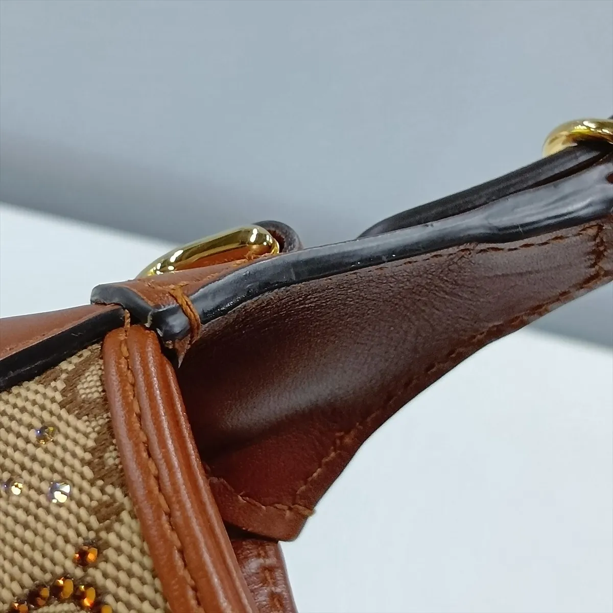Jackie 1961 GG Canvas Shoulder Bag in Brown