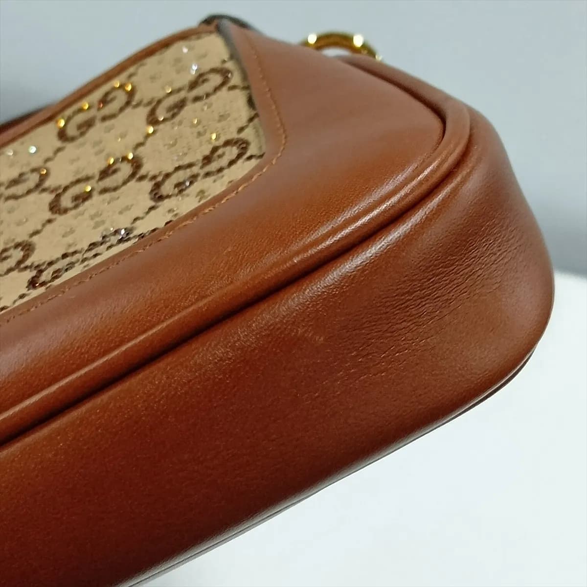 Jackie 1961 GG Canvas Shoulder Bag in Brown