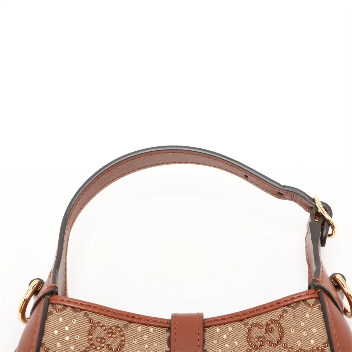 Jackie 1961 GG Canvas Shoulder Bag in Brown
