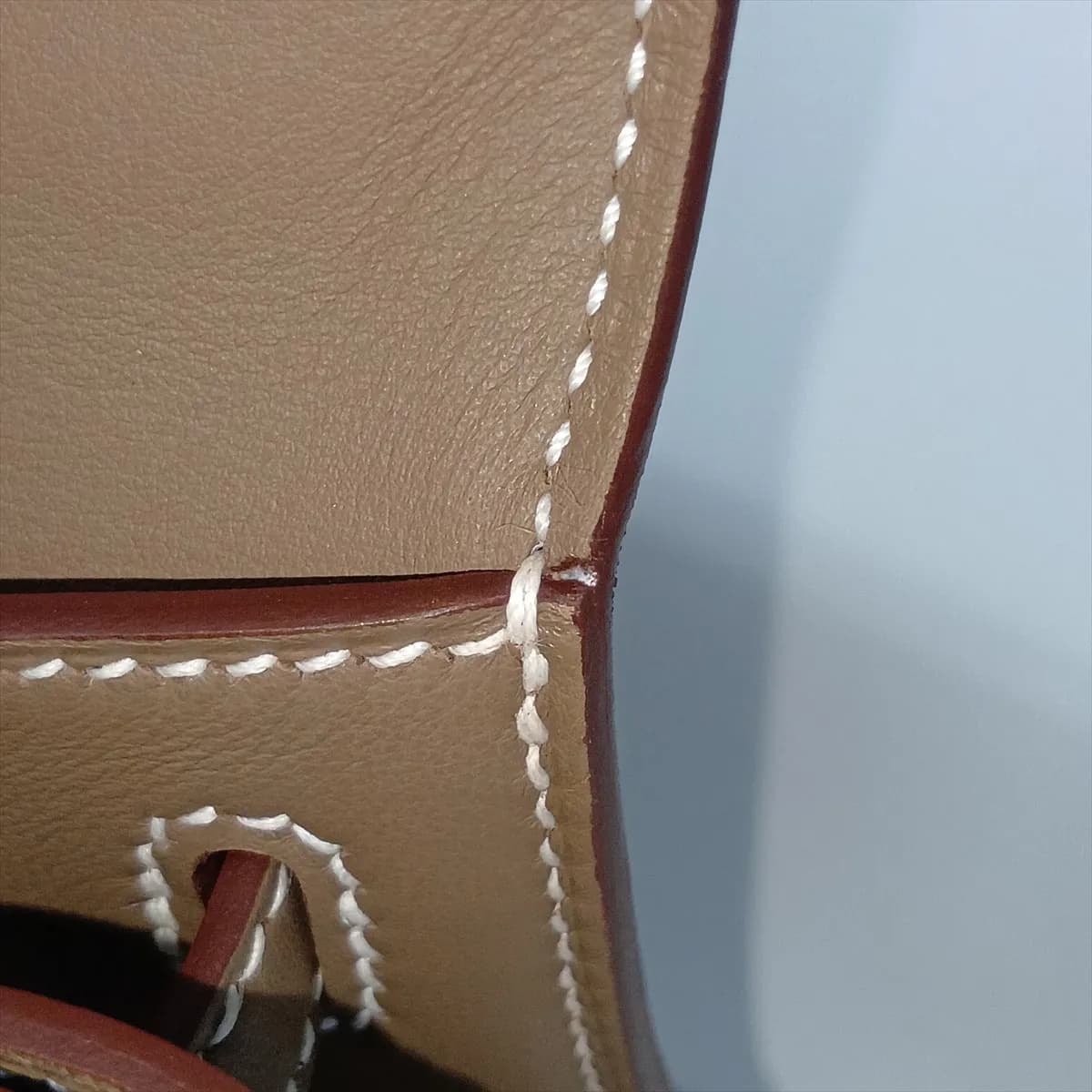 Kelly Pochette in Etoupe Swift Leather