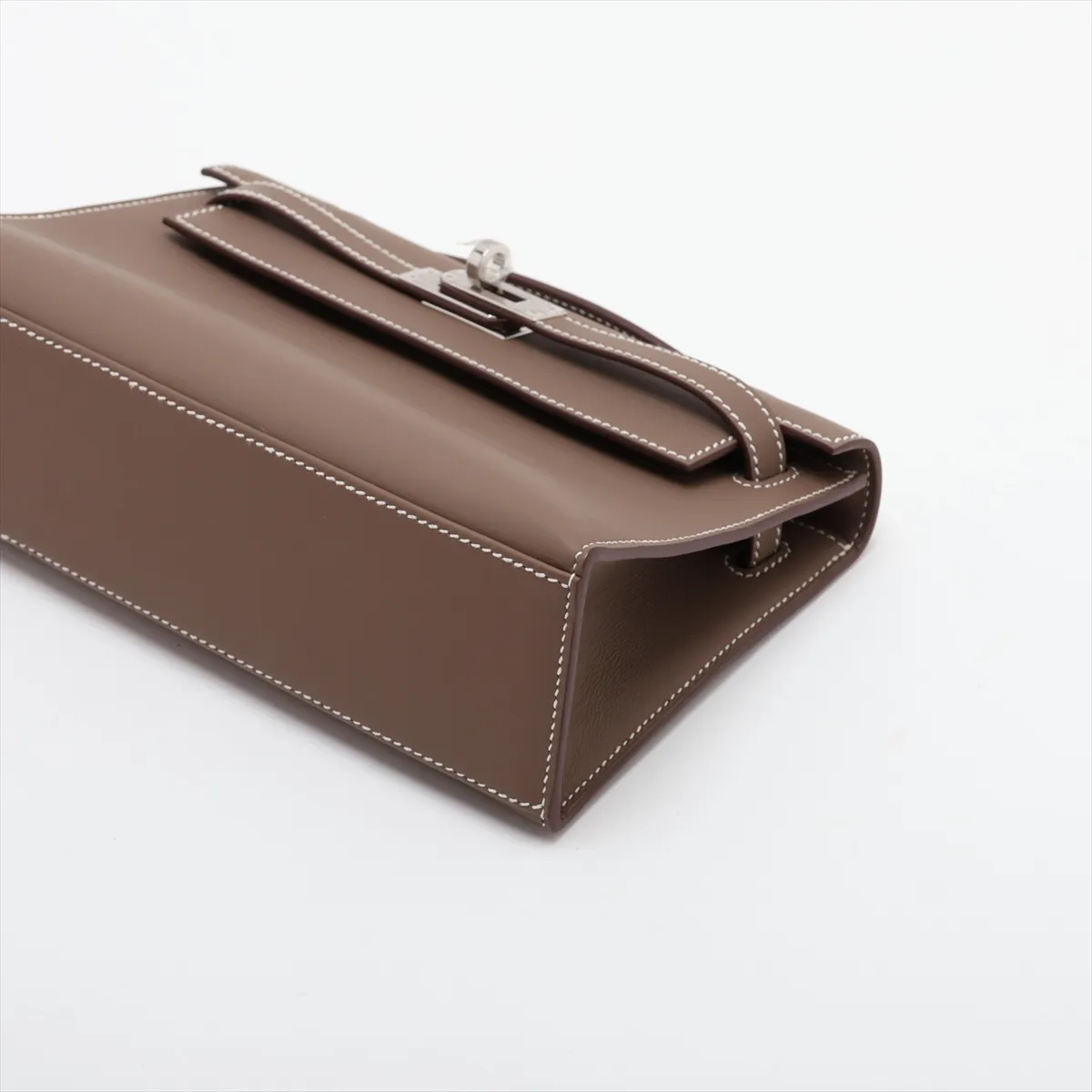 Kelly Pochette in Etoupe Swift Leather